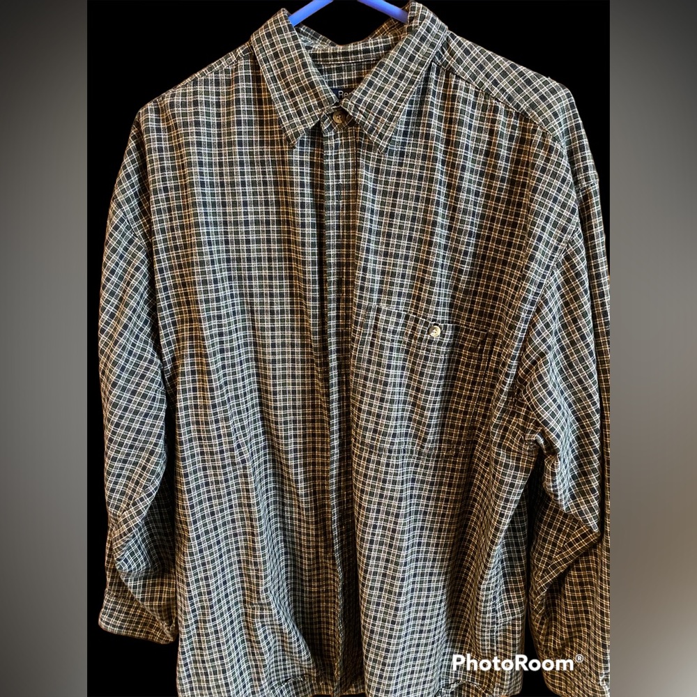 Reservoir Green/Black Checked Button Down Shirt